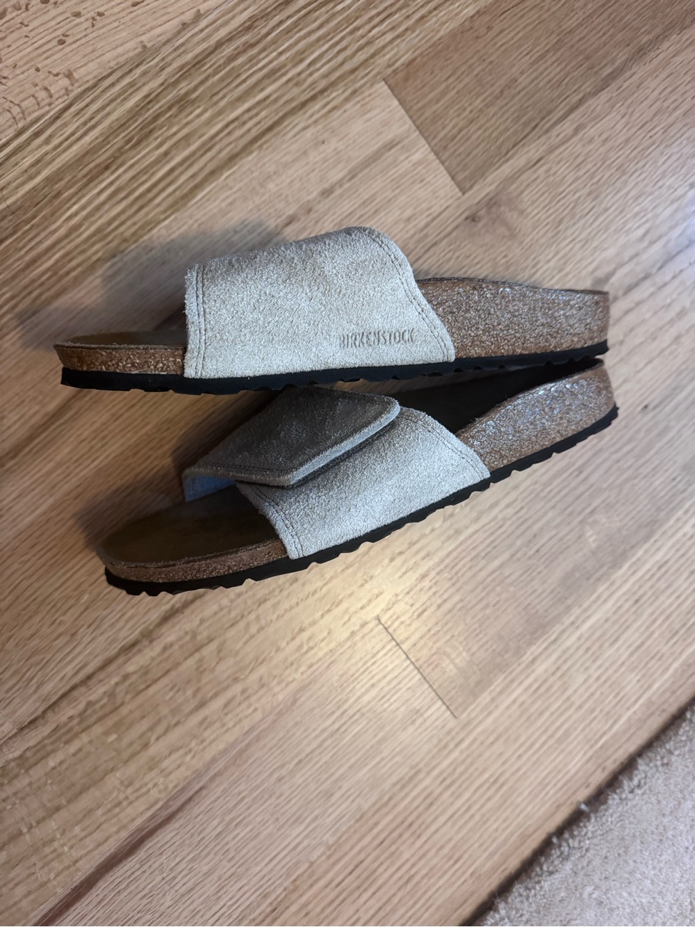 NWOB Birkenstock Sylt Slide Sandals in Oyster size 39 - Picture 3 of 8